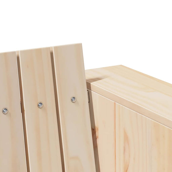 vidaXL Canapé de jardin naturel 185,5 x 60 x 62 cm Bois de pin massif