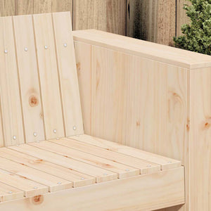 vidaXL Canapé de jardin naturel 185,5 x 60 x 62 cm Bois de pin massif