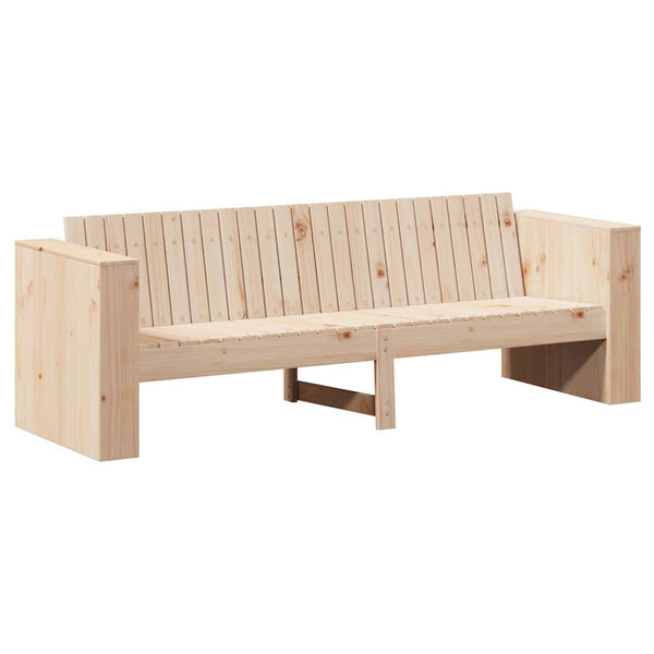 vidaXL Canapé de jardin naturel 185,5 x 60 x 62 cm Bois de pin massif