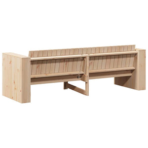 vidaXL Canapé de jardin naturel 185,5 x 60 x 62 cm Bois de pin massif