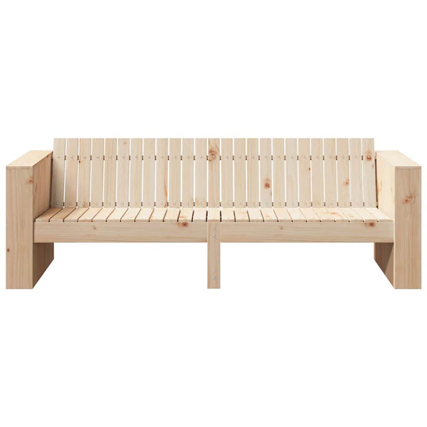 vidaXL Canapé de jardin naturel 185,5 x 60 x 62 cm Bois de pin massif