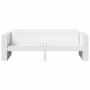 Gartensofa Weiß Kiefernholz 185,5 cm
