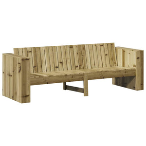 Gartensofa Braun Kiefernholz 185,5 cm