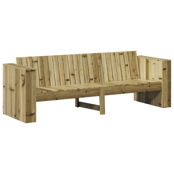 Gartensofa Braun Kiefernholz 185,5 cm