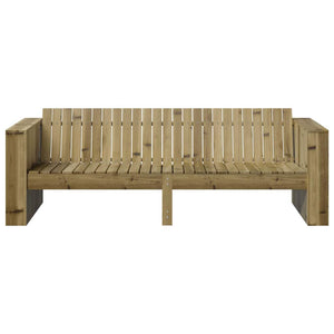 Gartensofa Braun Kiefernholz 185,5 cm
