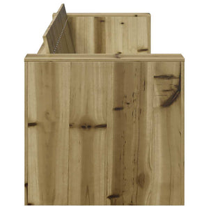 Gartensofa Braun Kiefernholz 185,5 cm