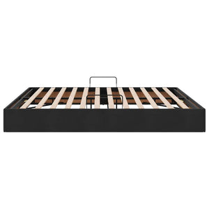 Aufbewahrungsbett Schwarz 180x200 cm Samt