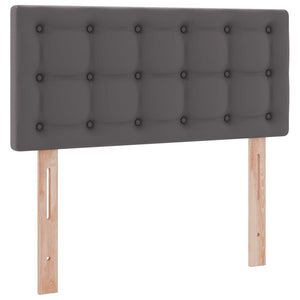 Aufbewahrungsbett mit Matratze Grau 90x190 cm
