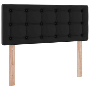 Aufbewahrungsbett mit Matratze 120x190 cm, Schwarz
