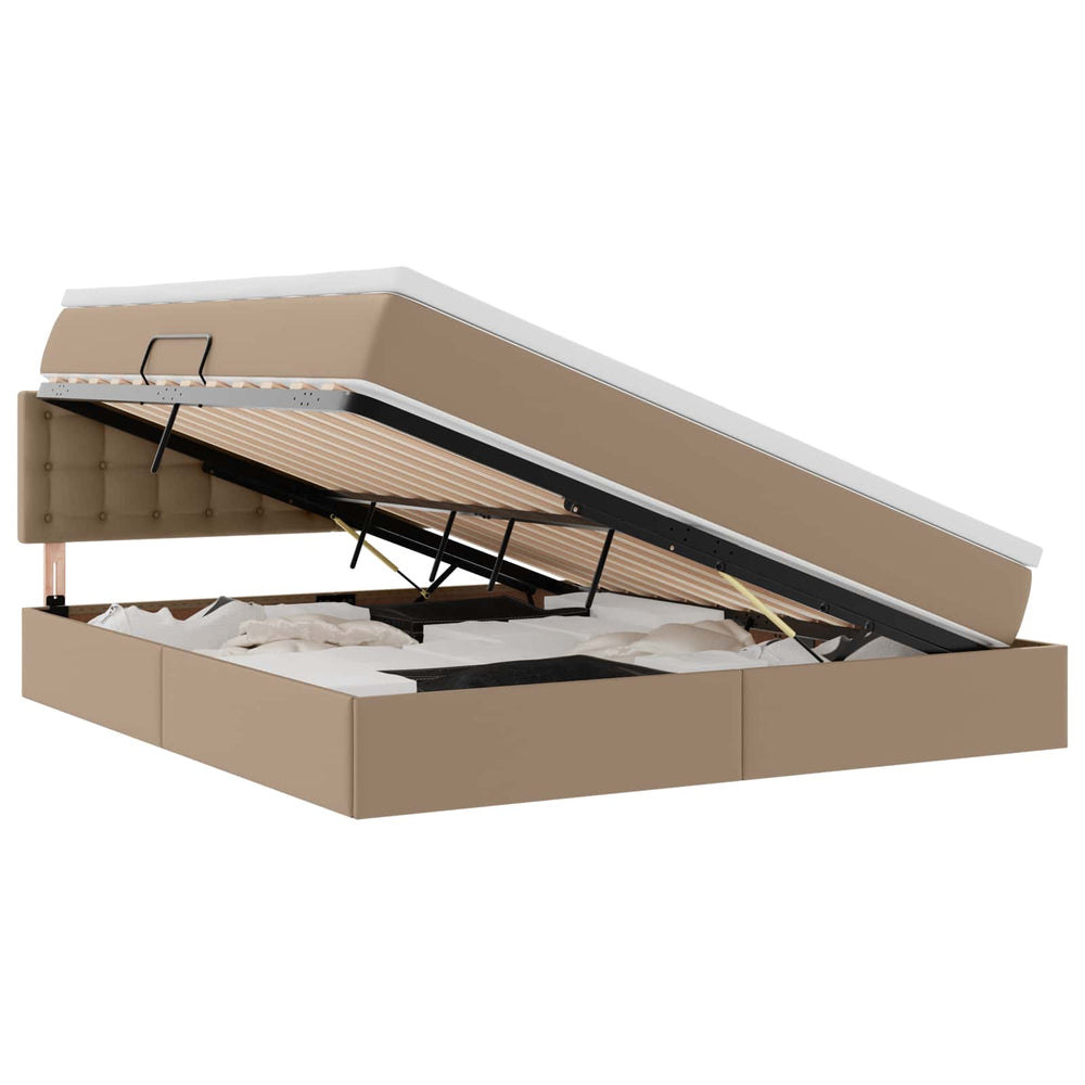 Aufbewahrungsbett mit Matratze Cappuccino 180x200