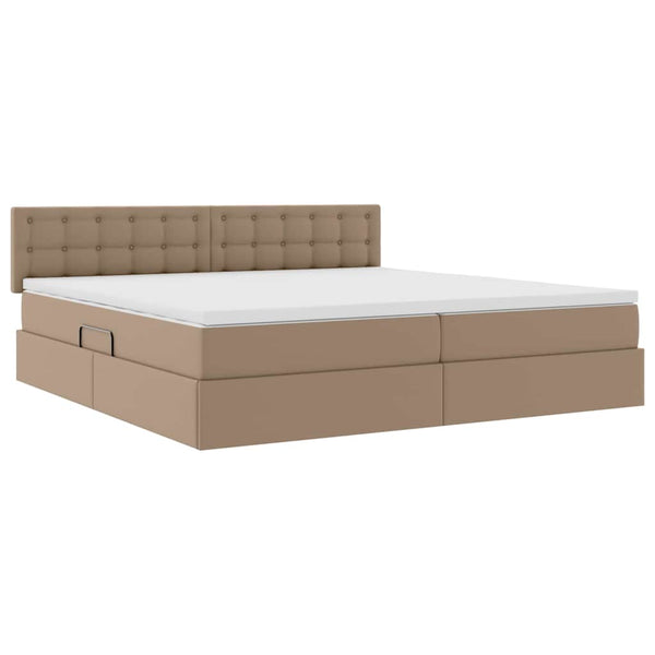 Aufbewahrungsbett mit Matratze Cappuccino 200x200