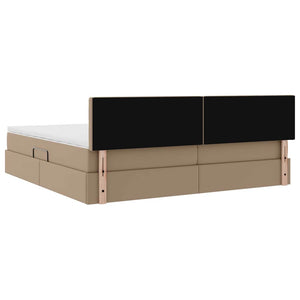 Aufbewahrungsbett mit Matratze Cappuccino 200x200