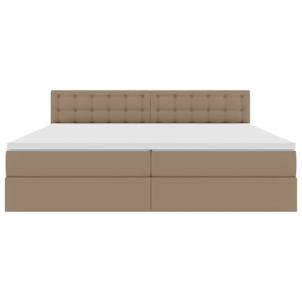 Aufbewahrungsbett mit Matratze Cappuccino 200x200