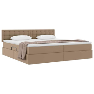 Aufbewahrungsbett mit Matratze Cappuccino 200x200