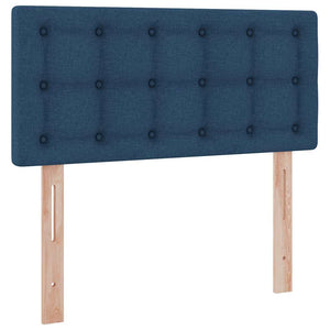 Stauraumbett mit Matratze Blau 90x190 cm