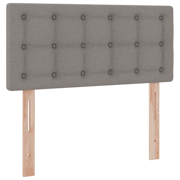 Stauraumbett mit Matratze Taupe 90x200 cm