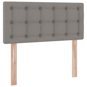 Stauraumbett mit Matratze 100x200 cm Taupe