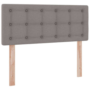 Stauraumbett mit Matratze Taupe 120x190 cm