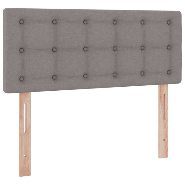 Stauraumbett mit Matratze Taupe 120x190 cm