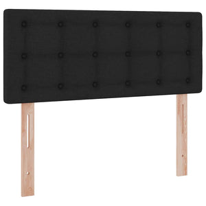 Aufbewahrungsbett mit Matratze 120x200 cm Schwarz