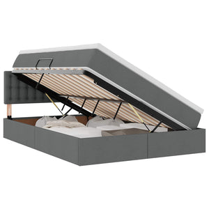 Stauraumbett mit Matratze 140x190 Dunkelgrau
