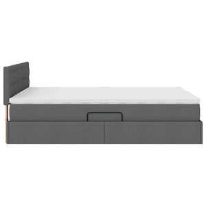 Stauraumbett mit Matratze 140x190 Dunkelgrau