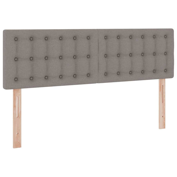 Stauraumbett mit Matratze Taupe 140x190 cm