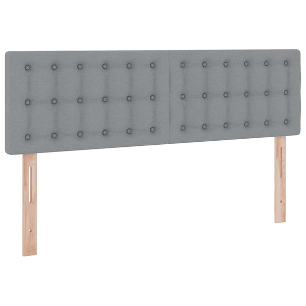 Aufbewahrungsbett mit Matratze Hellgrau 140x200 cm