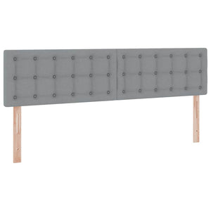 Aufbewahrungsbett mit Matratze 160x200 cm Hellgrau
