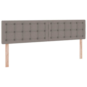 Stauraumbett mit Matratze Taupe 180x200 cm