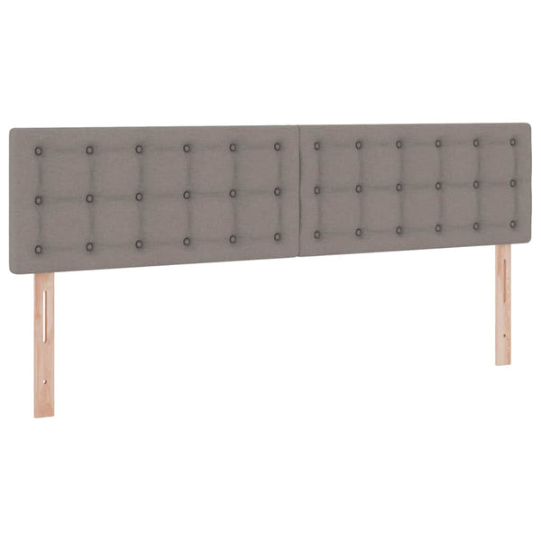 Stauraumbett mit Matratze Taupe 180x200 cm
