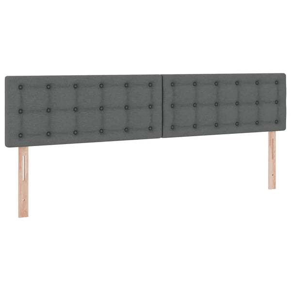 Stauraumbett mit Matratze Dunkelgrau 200x200 cm