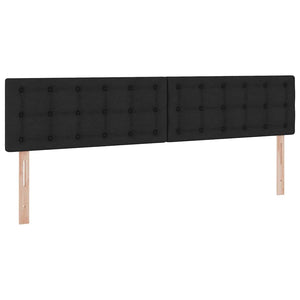 Aufbewahrungsbett mit Matratze 200x200 cm Schwarz