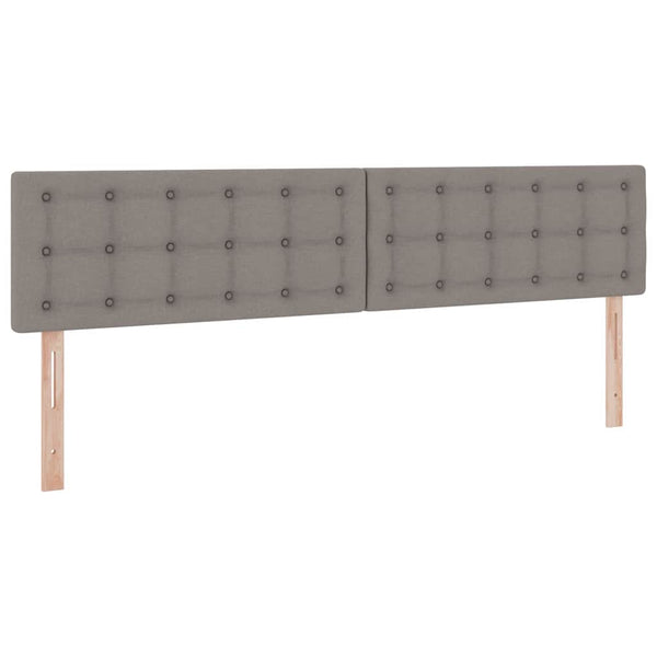 Stauraumbett mit Matratze Taupe 200x200 cm