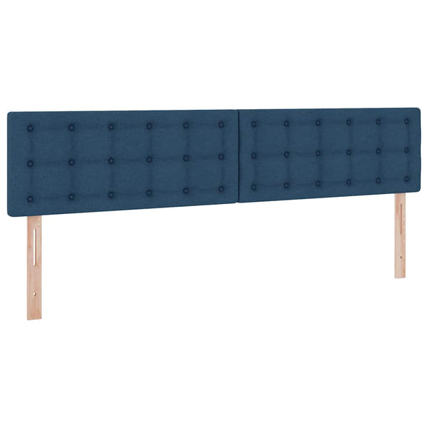 Stauraumbett mit Matratze Blau 200x200 cm