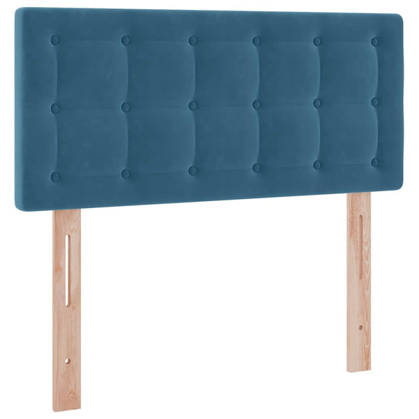 Aufbewahrungsbett mit Matratze Dunkelblau 90x190 cm