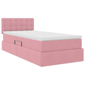 Stauraumbett mit Matratze Rosa 90x190 cm