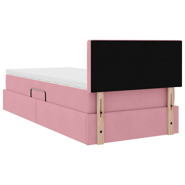 Stauraumbett mit Matratze Rosa 90x190 cm