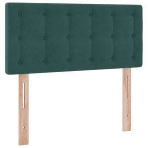 Aufbewahrungsbett mit Matratze Dunkelgrün 100x200 cm