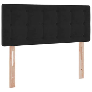 Stauraumbett mit Matratze Schwarz 120x190 cm Samt