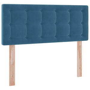 Aufbewahrungsbett mit Matratze Blau 120x190 cm