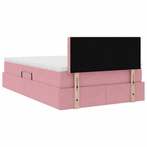 Aufbewahrungsbett mit Matratze Rosa 120x190 cm
