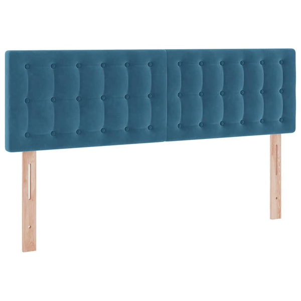 Aufbewahrungsbett mit Matratze Dunkelblau 140x190 cm