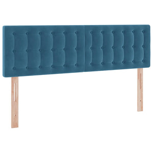 Aufbewahrungsbett mit Matratze Dunkelblau 140x200 cm