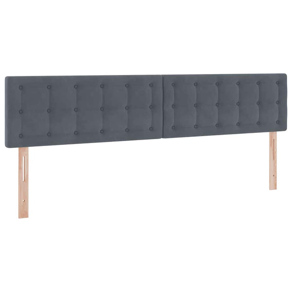 Stauraumbett mit Matratze Dunkelgrau 200x200 cm