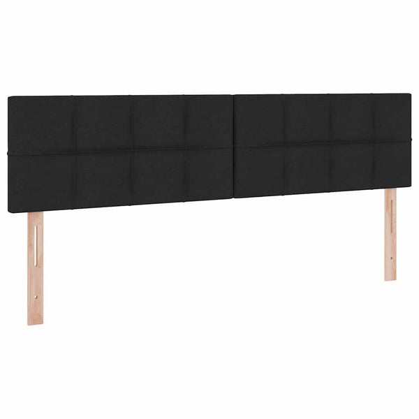 Aufbewahrungsbett mit Matratze 180x200 cm Schwarz Kunstleder