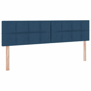 Aufbewahrungsbett mit Matratze Blau 180x200 cm
