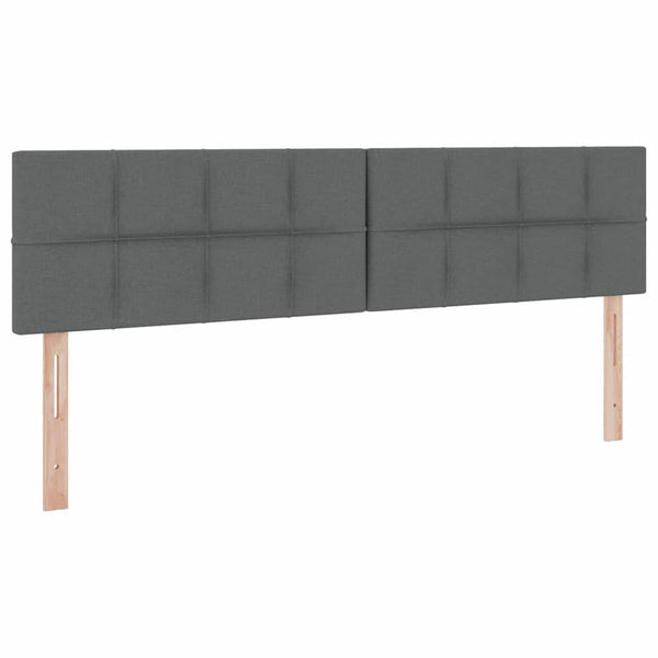 Aufbewahrungsbett Dunkelgrau 200x200 cm Kunstleder