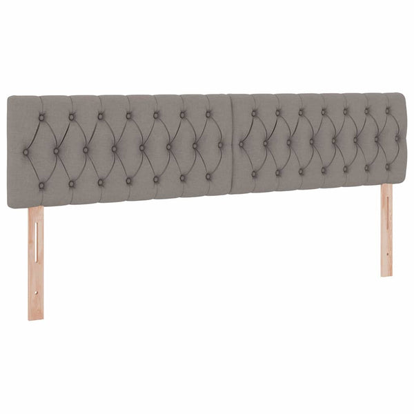Aufbewahrungsbett mit Matratze 200x200 cm Taupe Kunstleder