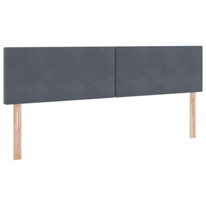Stauraumbett mit Kopfteil Dunkelgrau 90x200 cm